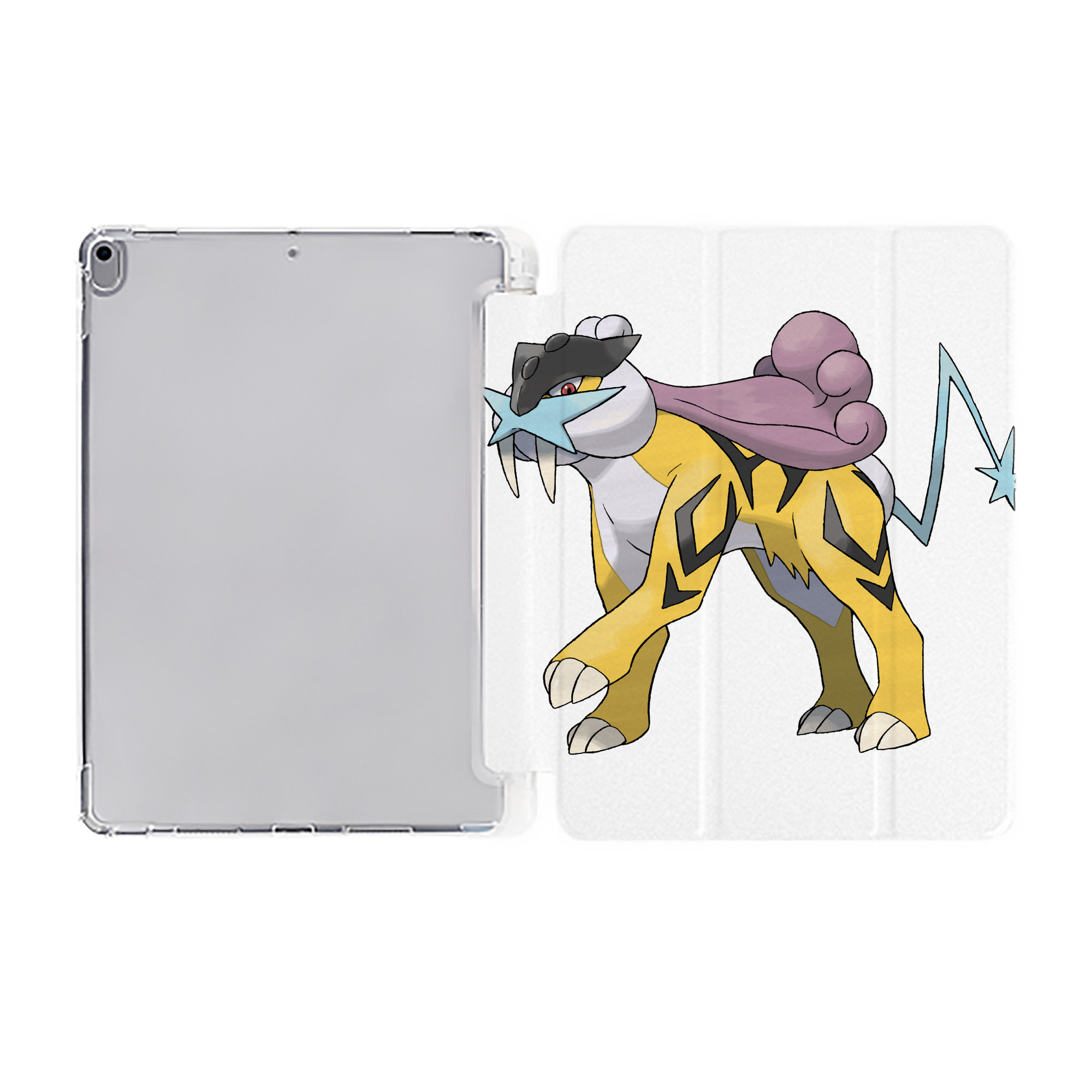 （画像用） ポケットモンスター Pokémon IPad ケース ペン収納付き 三つ折りスタンド PUレザー×シリコン 対応機種9.5/10.5/10.9インチ